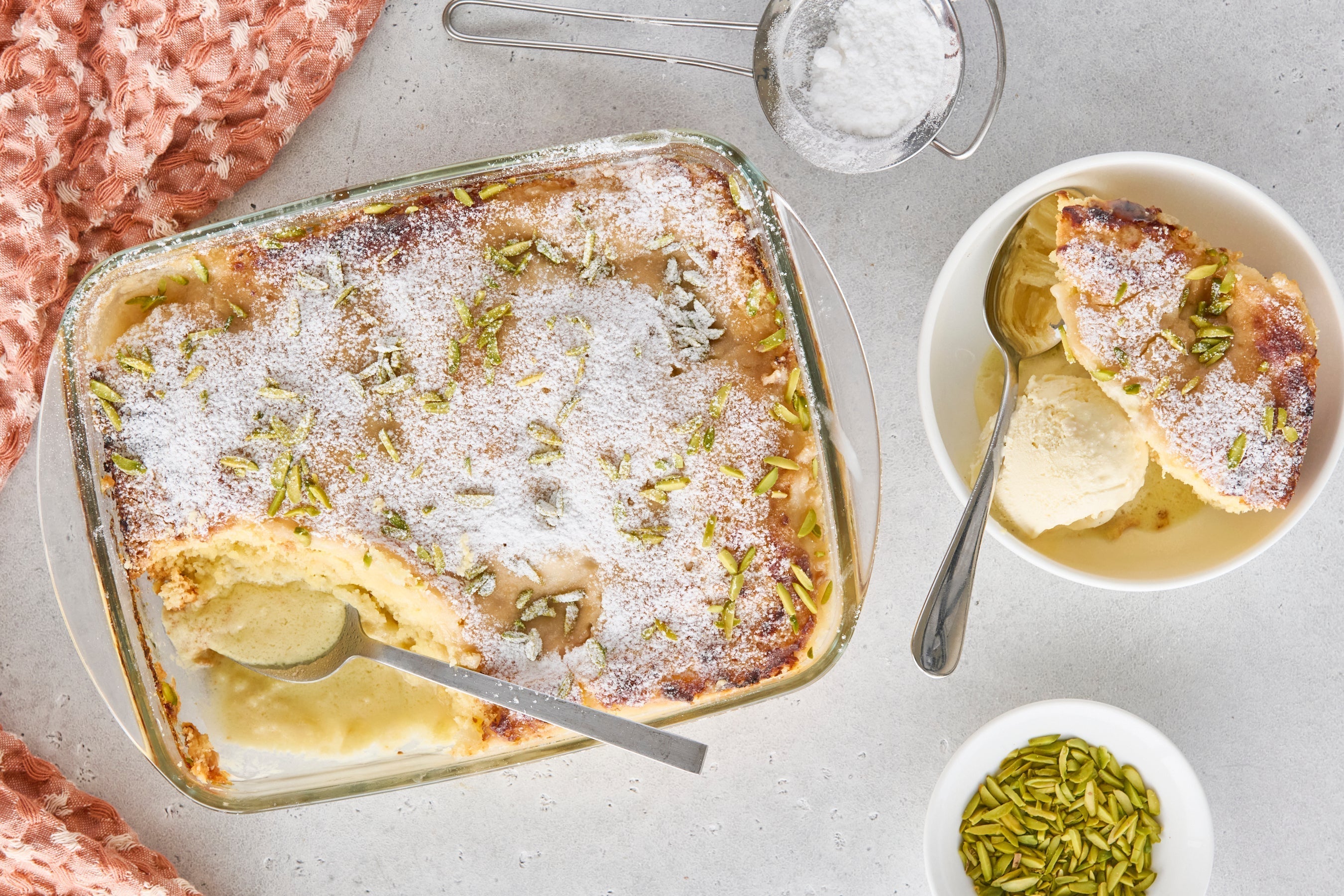 Lemon & Coconut Self Saucing Pudding