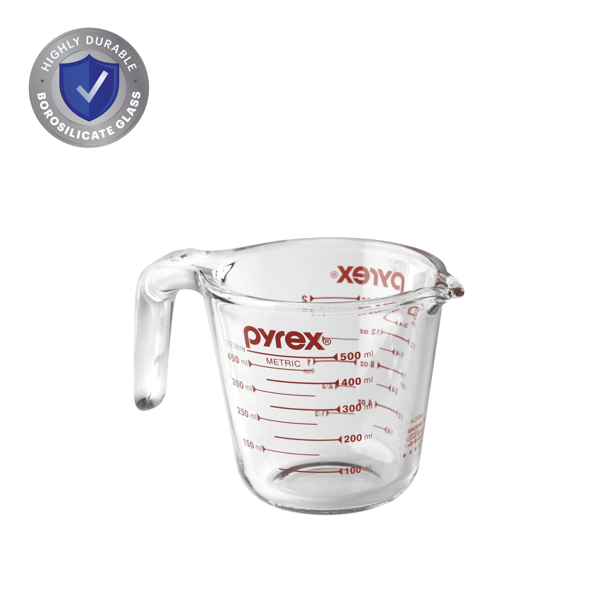 Pyrex® Measure Jug 2 - 250ml, 500ml, 1L & 2L Measuring Cups