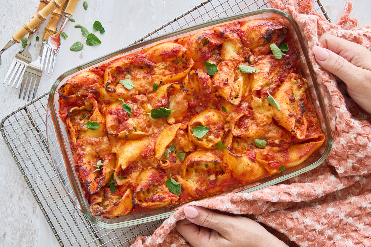 Pork and Ricotta Stuffed Pasta Shells