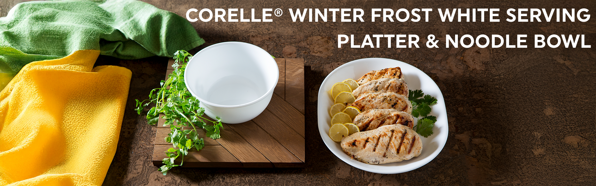 WFW Serving Platter & Noodle Bowl