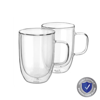 Pyrex® Double Wall Mug 350mL-2 Pack