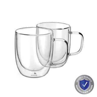Pyrex® Double Wall Mug 250mL-2 Pack