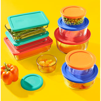 BLACK FRIDAY DEAL Pyrex® Simply Store 18 Piece Set (Coloured)