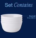 Corelle® Winter Frost White Rice Bowl 354mL-4 Pack-DTCM