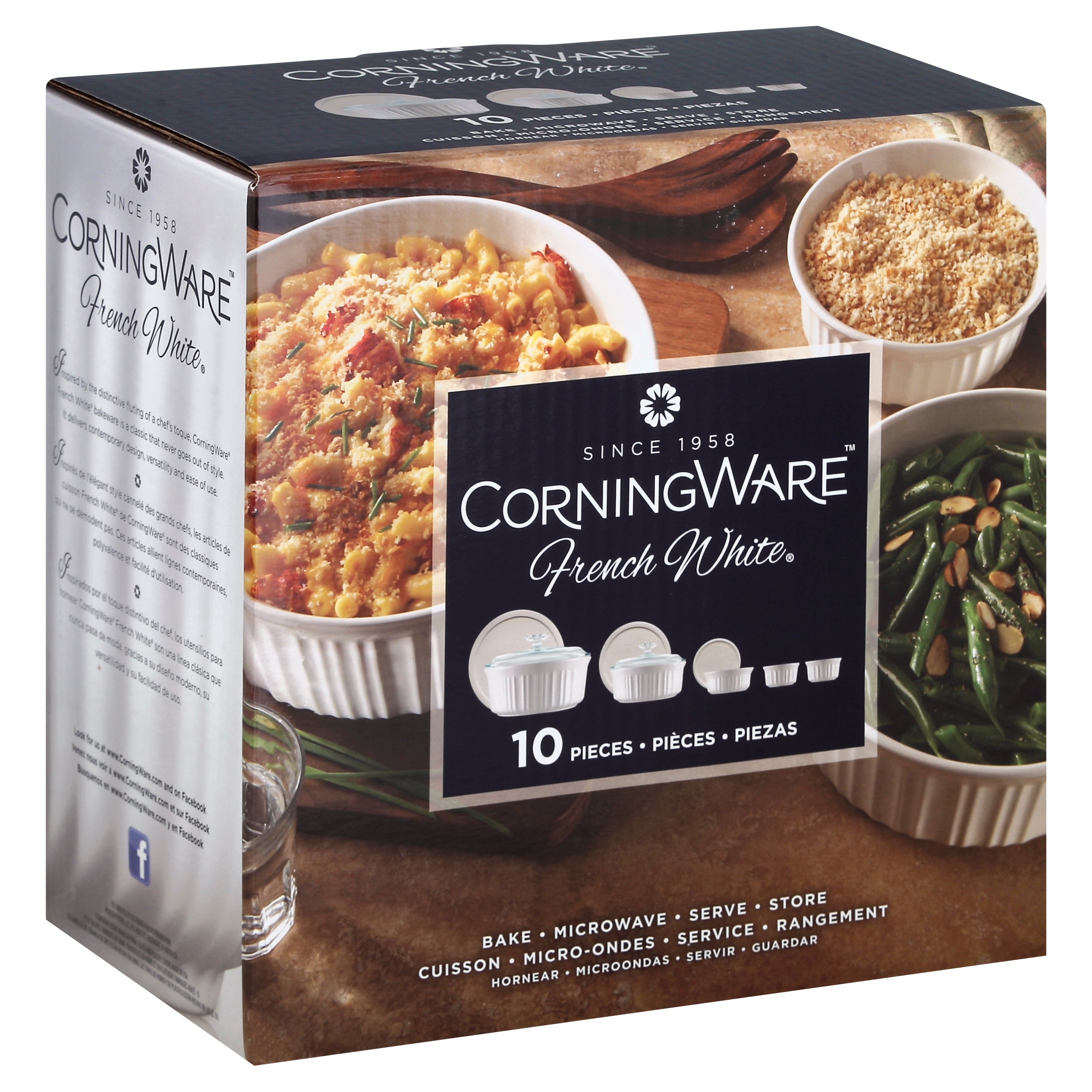 Corningware® French White 10 Piece Set White