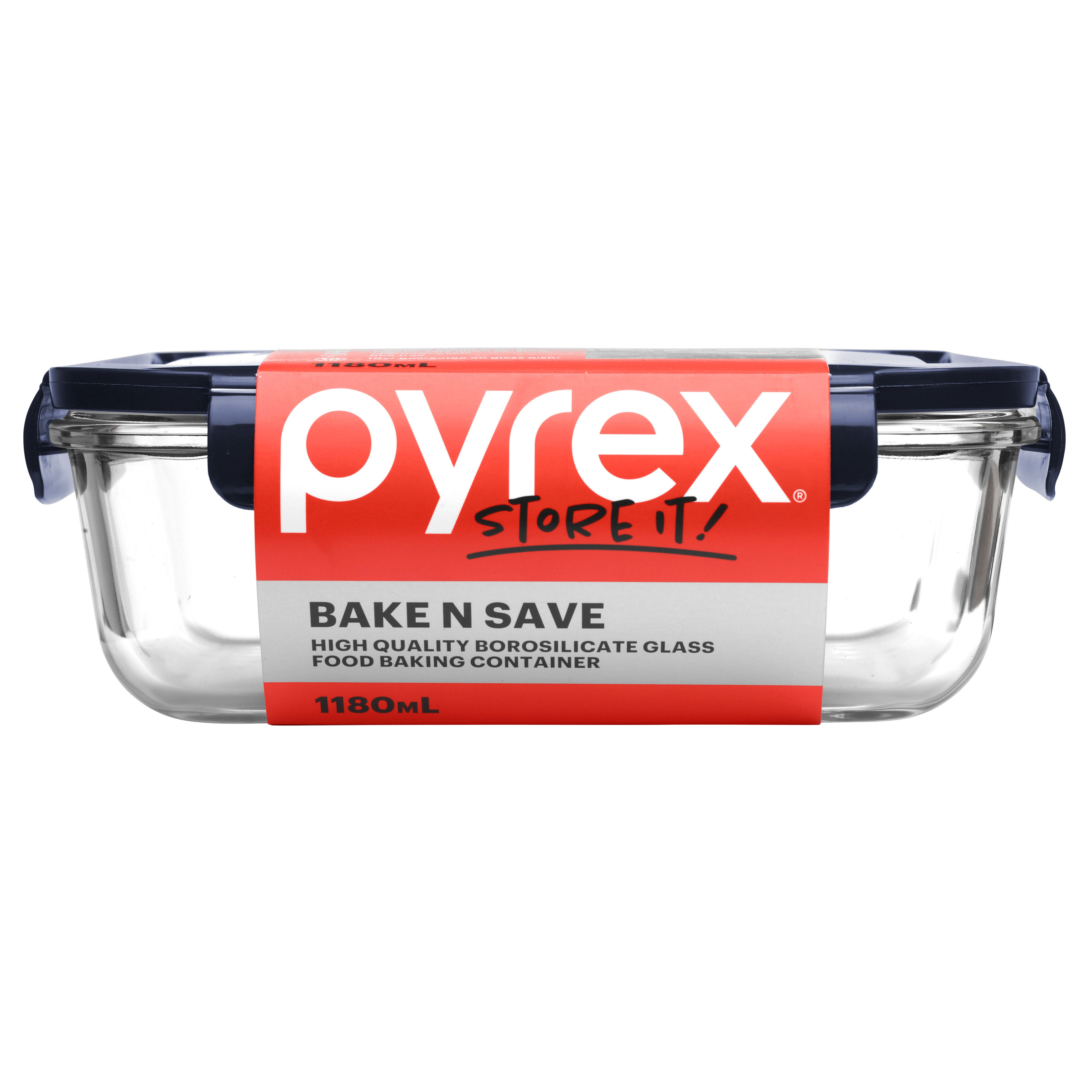 Pyrex Bake N Save Glass Food Baking Container 1.18L