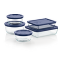 Pyrex® Simply Store® 10-piece Glass Food Storage Container Set with Blue Lids