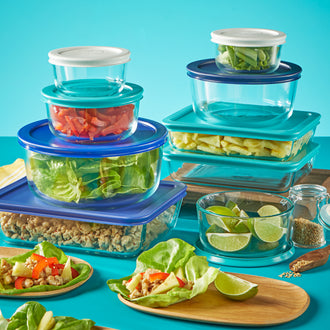 BLACK FRIDAY Pyrex® Simply Store 18 Piece Set (Teal/Blue)