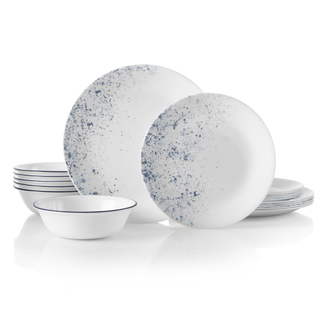 Corelle Indigo Speckle 18 Piece Dinner Set,