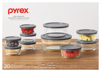 Pyrex® Simply Store 20 Piece Set-Black