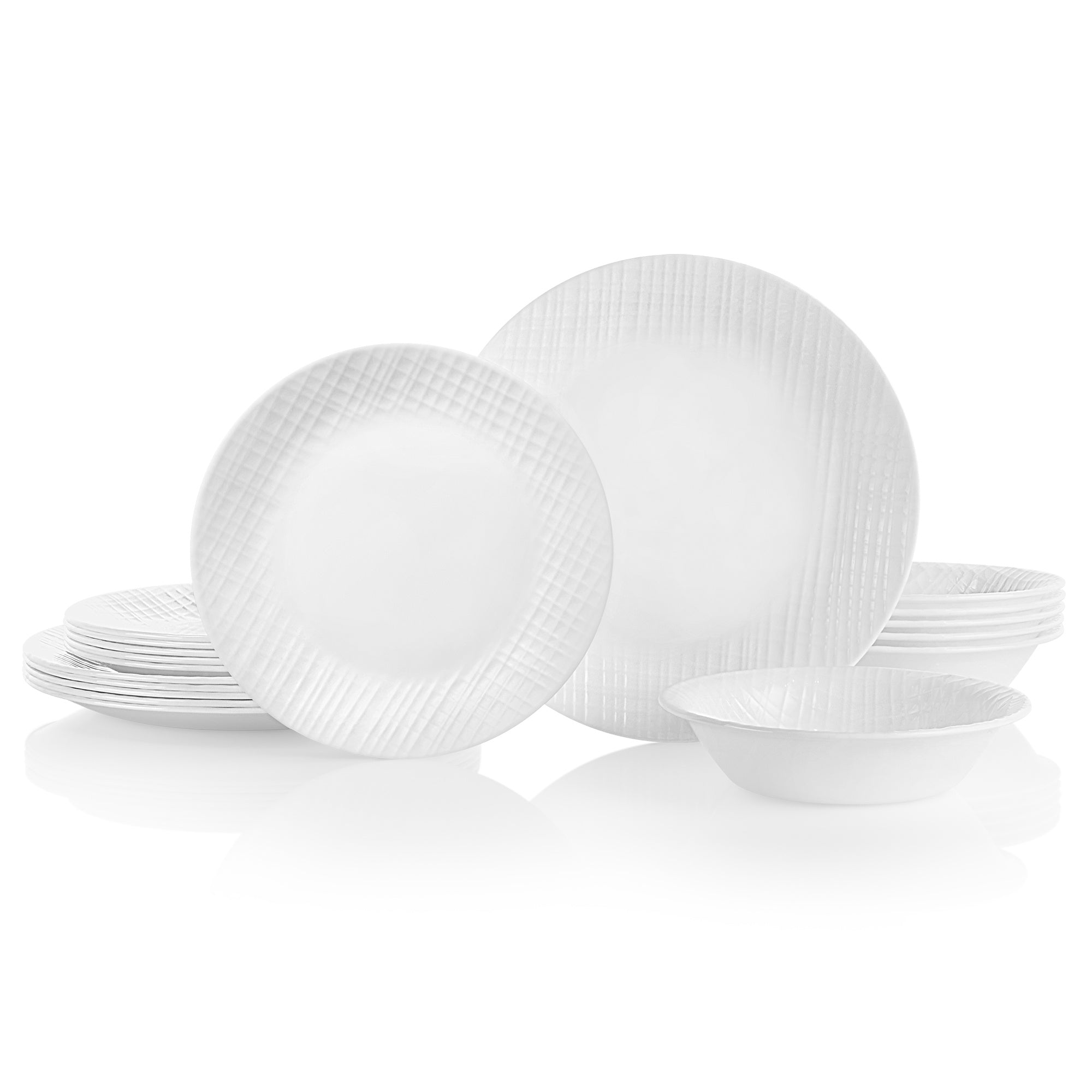 Corelle® Linen Weave 18 Piece Dinner Set