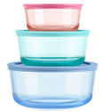 Pyrex® Simply Store® Tinted Glass 6pc 2c/4c/7c Rnd Set- Mixed Colors