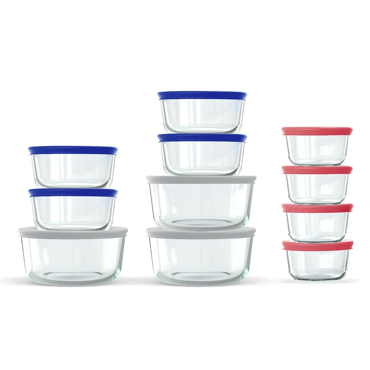 Pyrex® Simply Store 22 Piece Round Set-Coloured