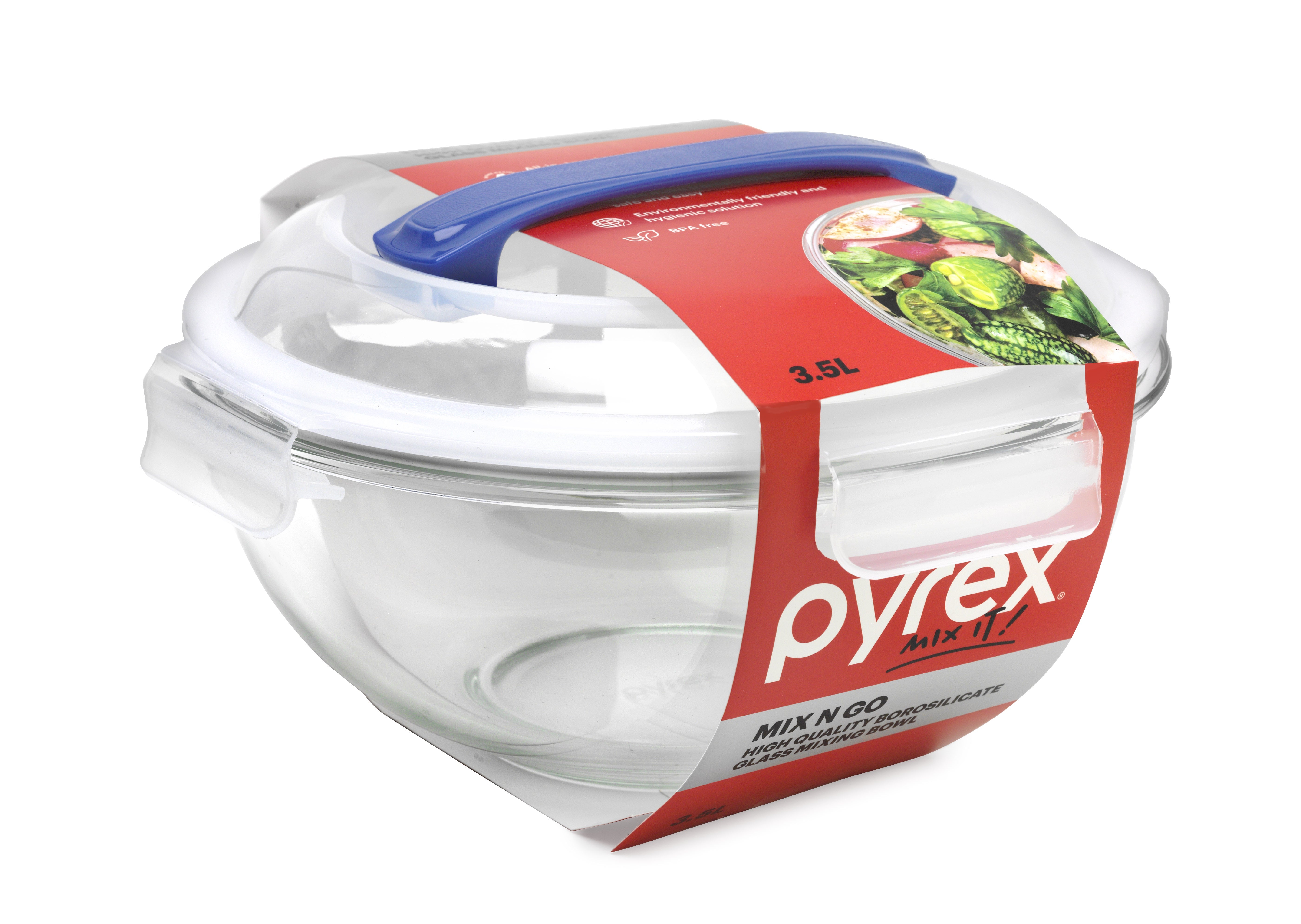 CHRISTMAS GIFT IDEA Pyrex® Mix n Go Salad Bowl 3.5L (4 Pack)