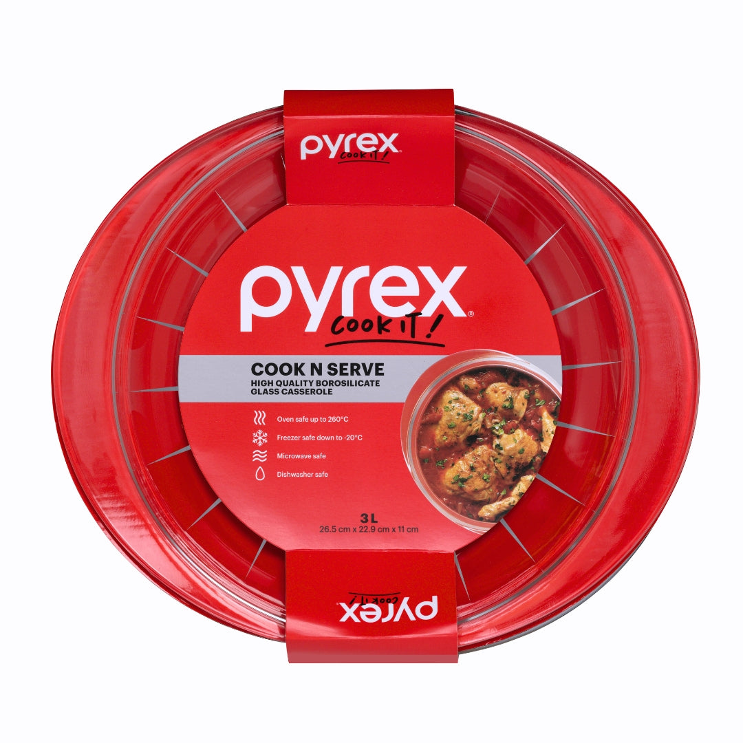 Pyrex® Cook N Serve Casserole 3L