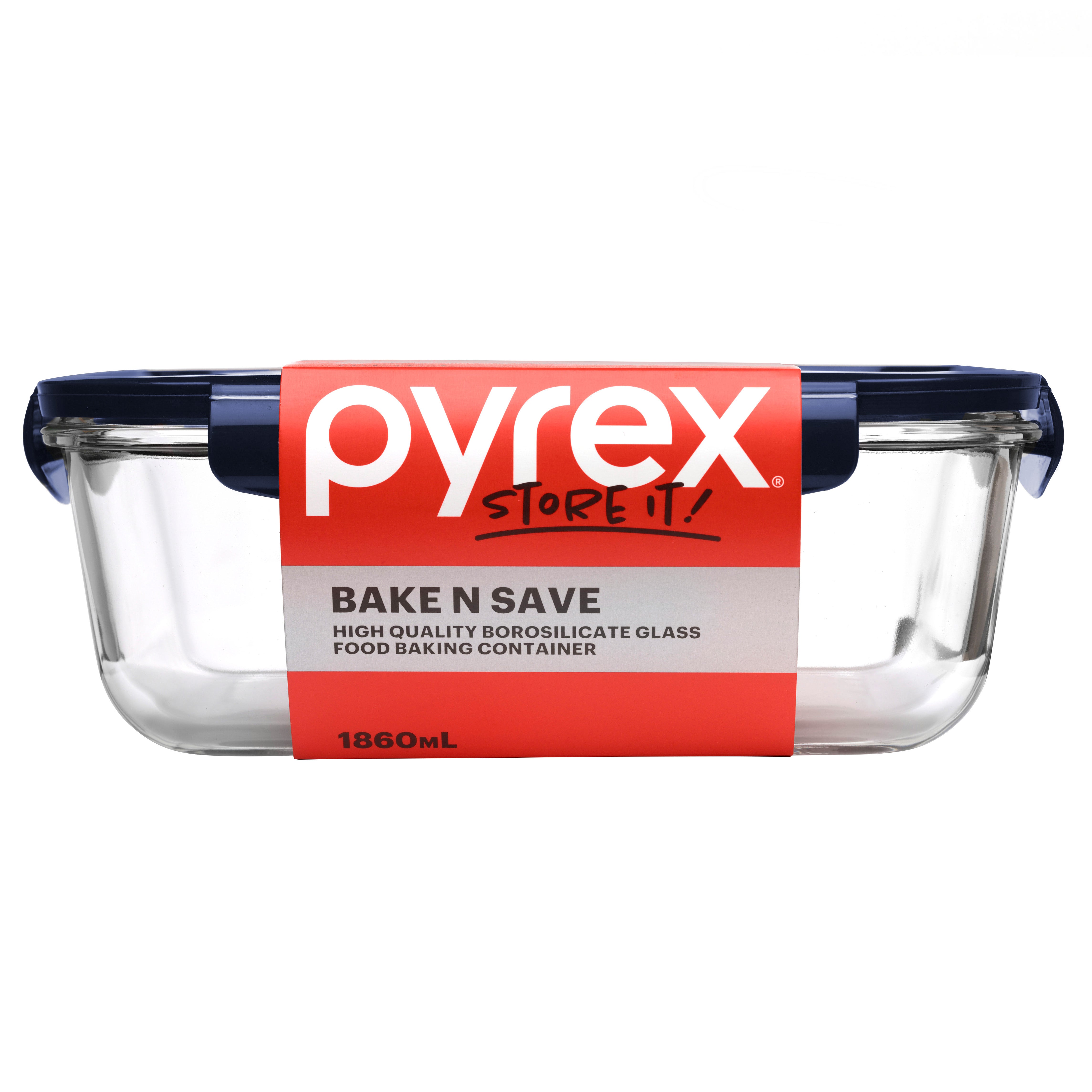 Pyrex Bake N Save Glass Food Baking Container 1.86L