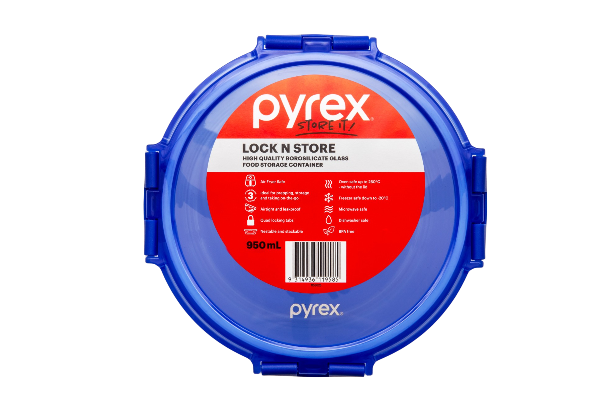 Pyrex® Storage Lock N Store Round 950mL