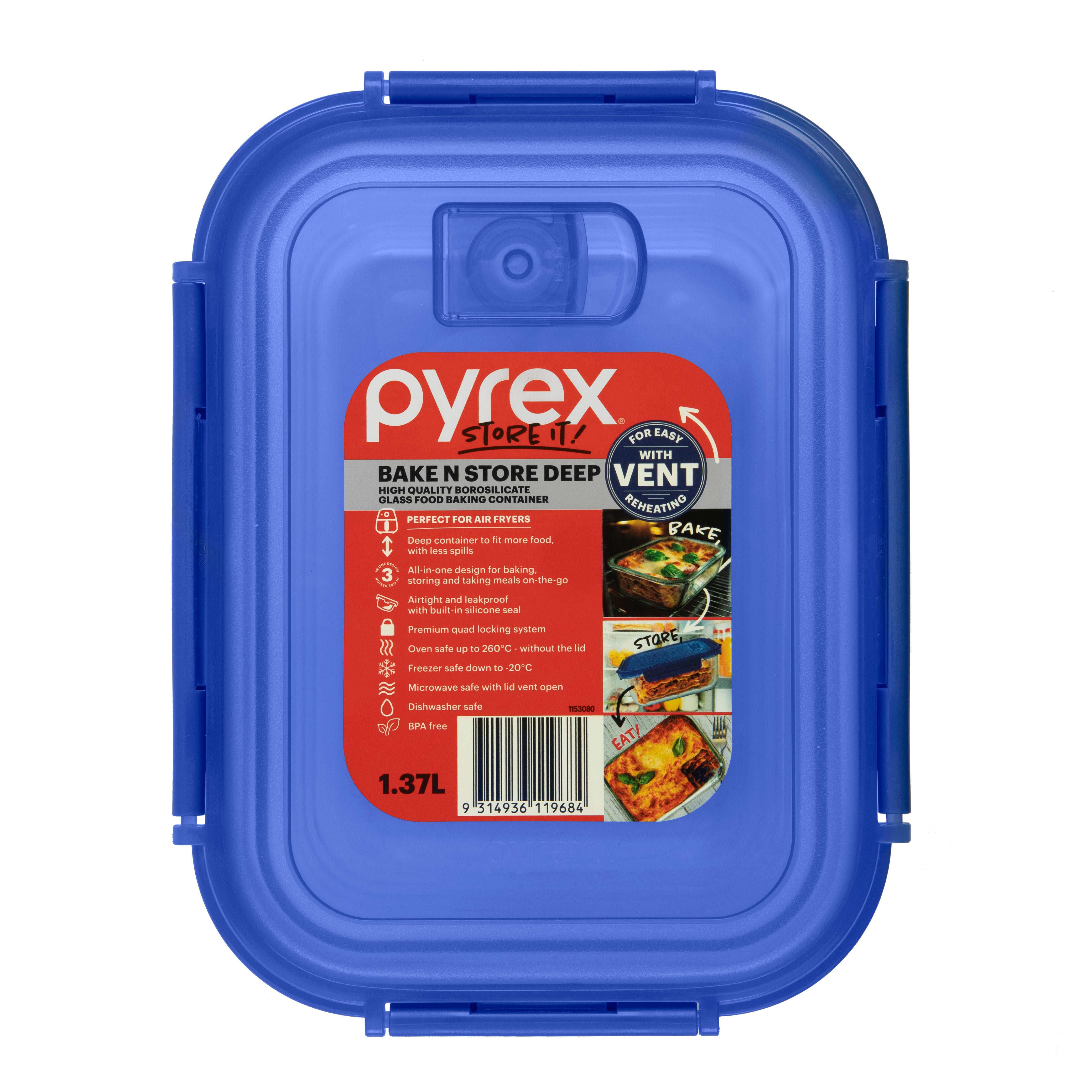 Pyrex® Storage Bake N Store Deep 1370mL