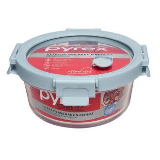 Pyrex® Ultra Glass Bake N Reheat Round Storage 650mL