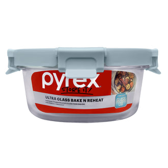 Pyrex® Ultra Glass Bake N Reheat Round Storage 650mL
