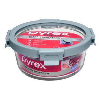 Pyrex® Ultra Glass Bake N Reheat Round Storage 950mL