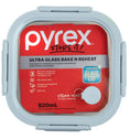 Pyrex® Ultra Glass Bake N Reheat Square Storage 520mL