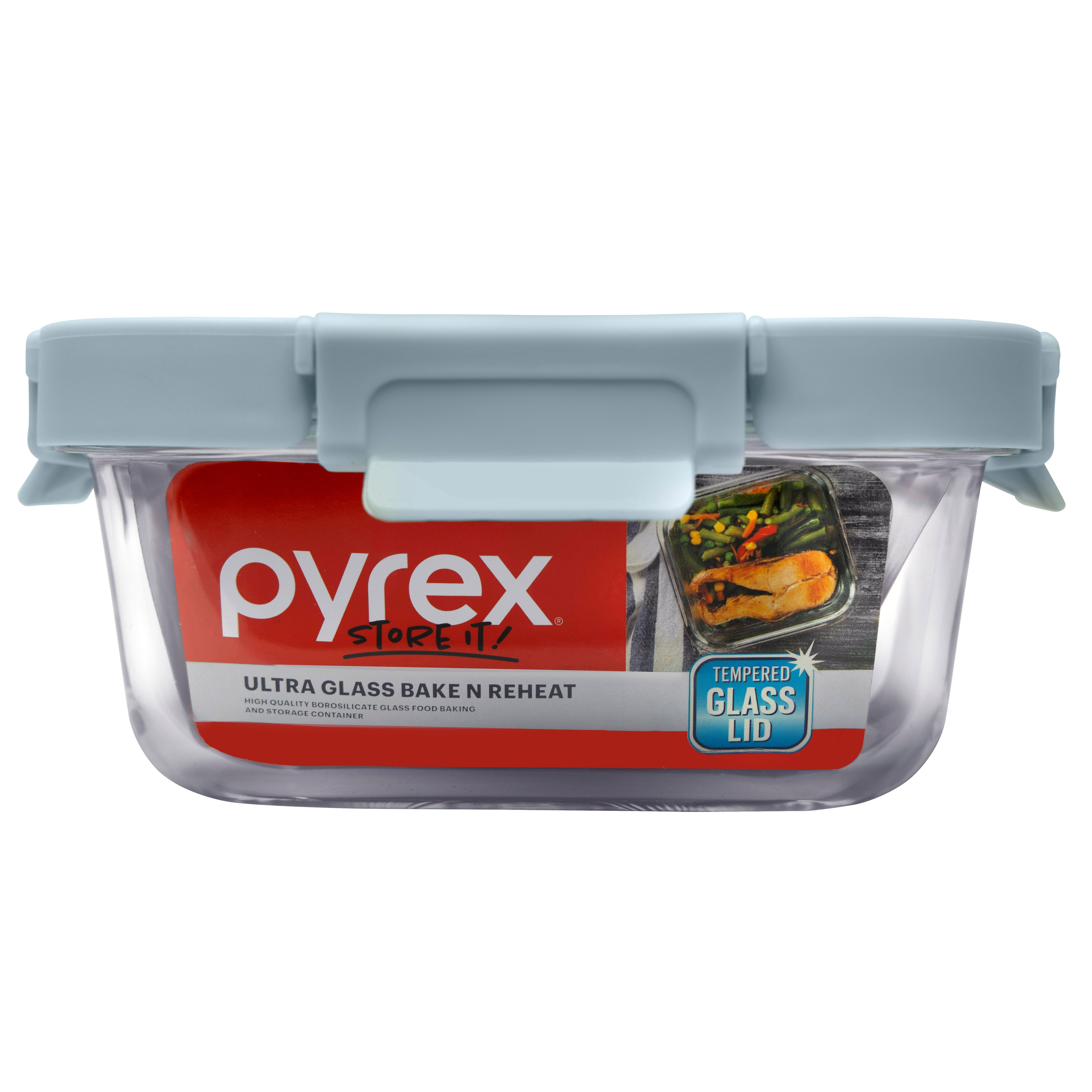Pyrex® Ultra Glass Bake N Reheat Square Storage 800mL