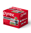 Pyrex® Simply Store Storage 6 Piece Set w/Navy Blue Lids
