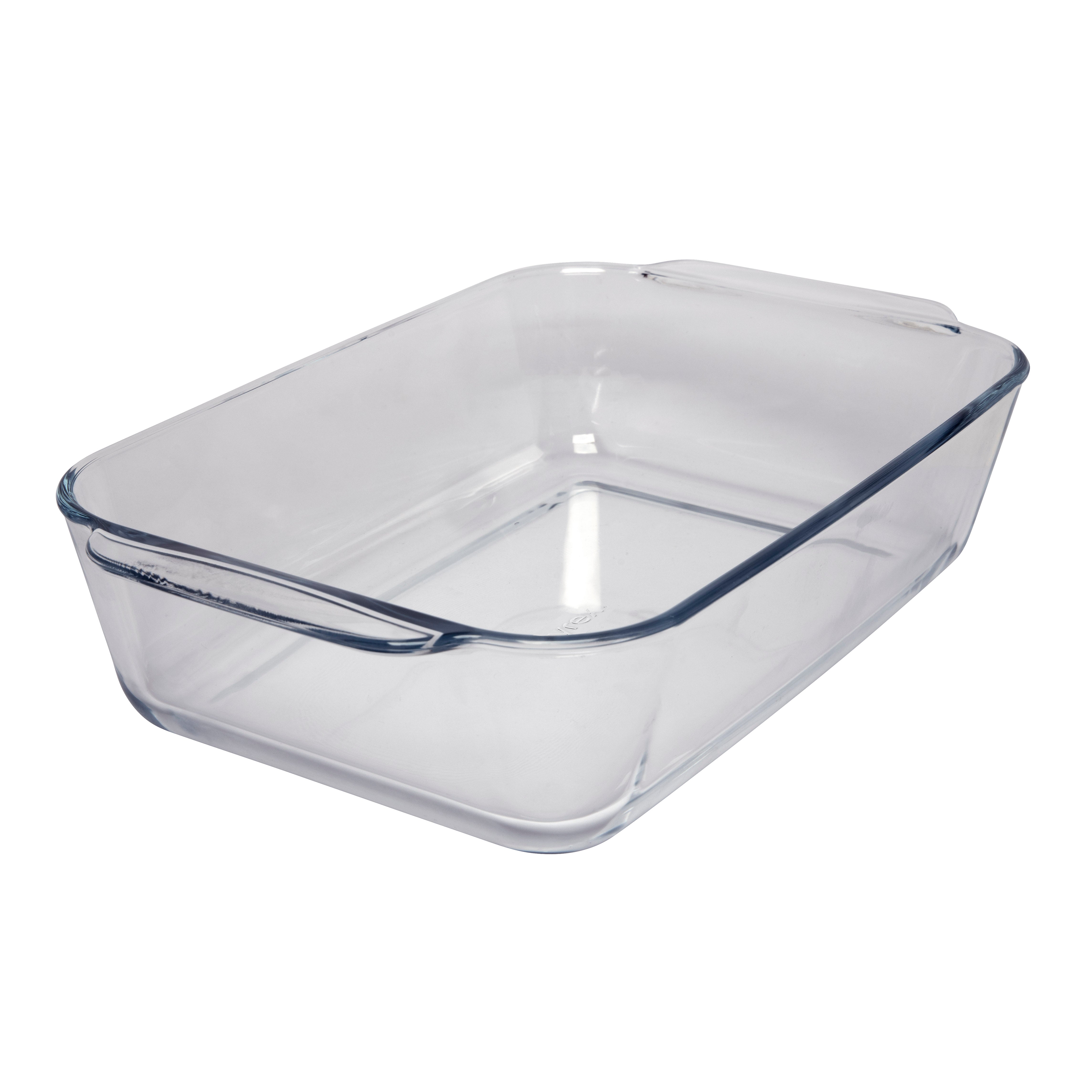 Pyrex® Deep Dish Rectangle Baker w/Navy Blue Lid 4.7L