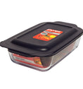 Pyrex® Deep Dish Rectangle Baker w/Navy Blue Lid 3L