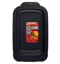 Pyrex® Deep Dish Rectangle Baker w/Navy Blue Lid 3L