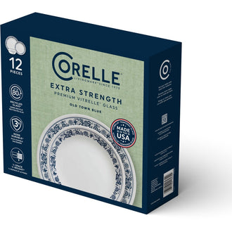 Corelle® Old Town Blue 12 Piece Dinner Set