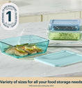 Pyrex® Simply Store® Tinted Glass Rectangle Storage Containers, 6-pc Set, Mixed Colors