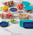 Anchor Hocking® 8 Piece Snugfit Storage Set w/Multicoloured Lids