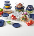 Anchor Hocking® Snugfit Storage 13 Piece Set w/Navy Lids