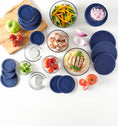 Anchor Hocking® Snugfit Storage 13 Piece Set w/Navy Lids