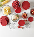 Anchor Hocking® 9pc Round FS Set w/Red Snugfit Lids