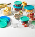 Anchor Hocking® 9pc SnugFit Glass Food Storage Set with Multicoloured Lids
