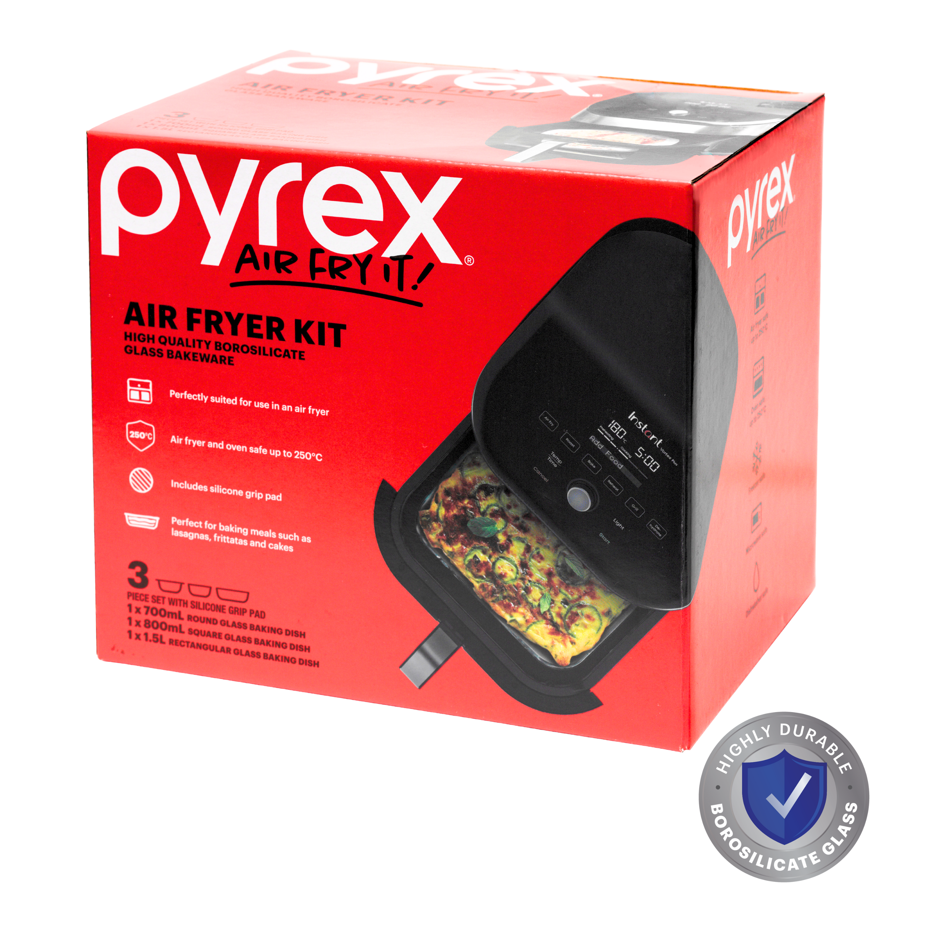 Pyrex® Air Fryer Kit 3 Piece Set