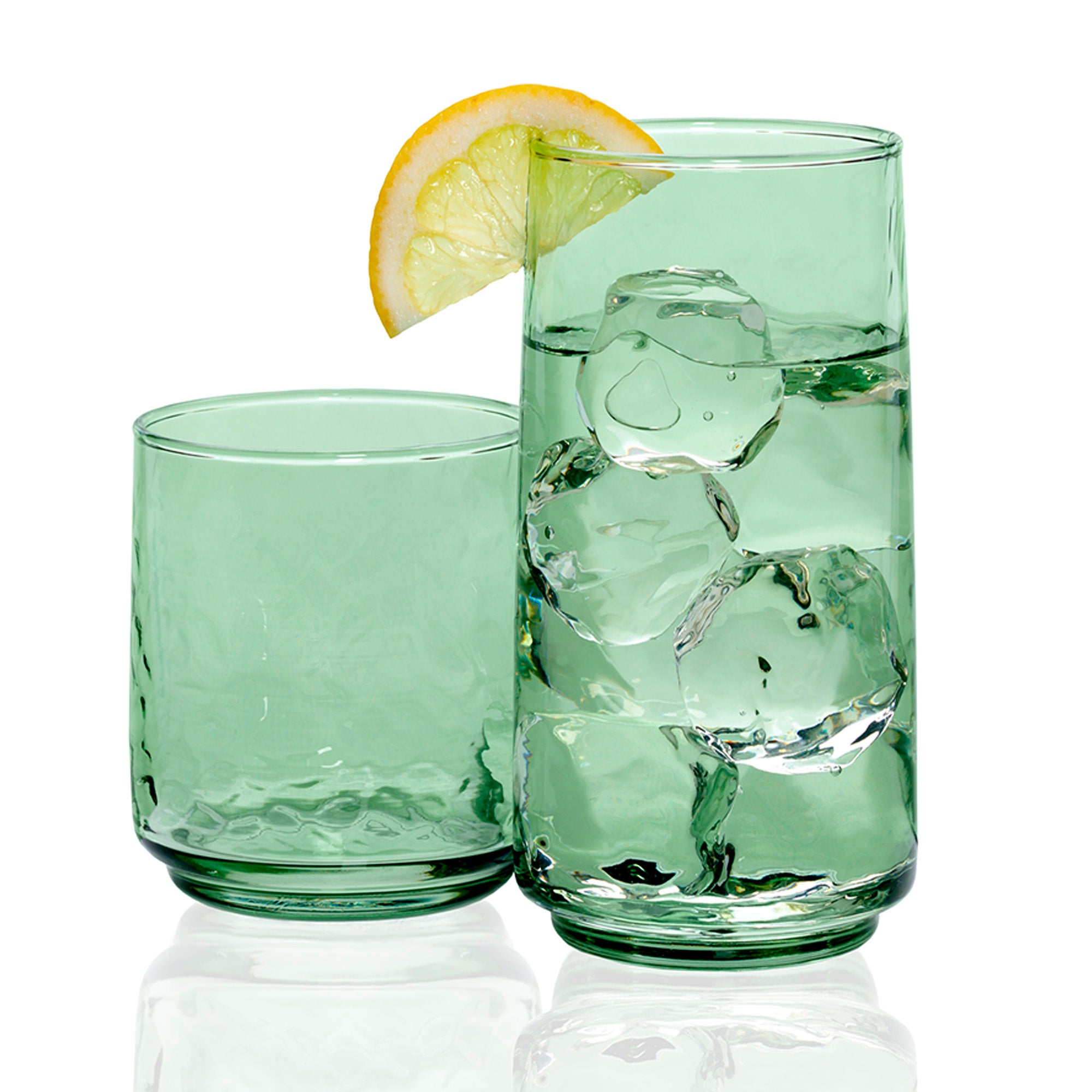 Anchor Hocking® 16 Piece Set Brockhill Drinkware-Fern Green