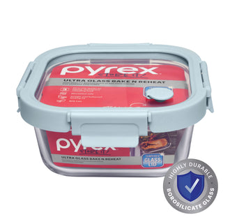 Pyrex® Ultra Glass Bake N Reheat Square Storage 800mL