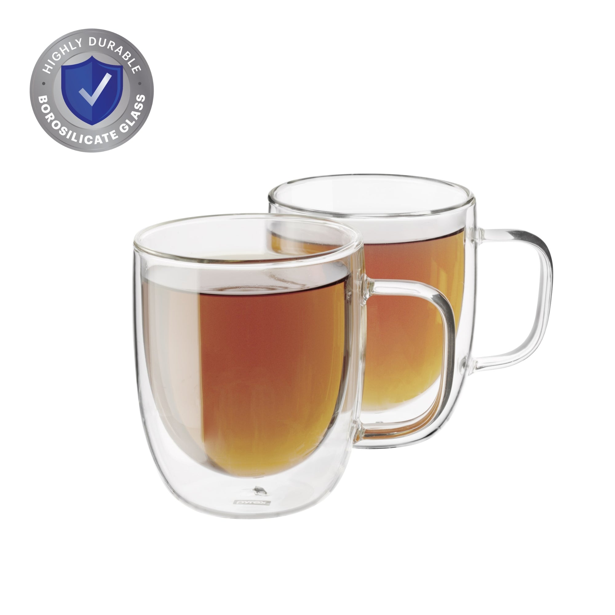 Pyrex® Double Wall Mug 250mL-2 Pack