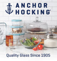 Anchor Hocking® Monaco 2 Pc Ribbed Cake Stand w/Domed Lid