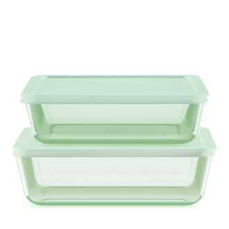 Pyrex® Colours Storage Green 4 Piece Set (6 Cup|11 Cup)