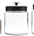 Anchor Hocking® 3pc Montana Jar Set w/Black Lids