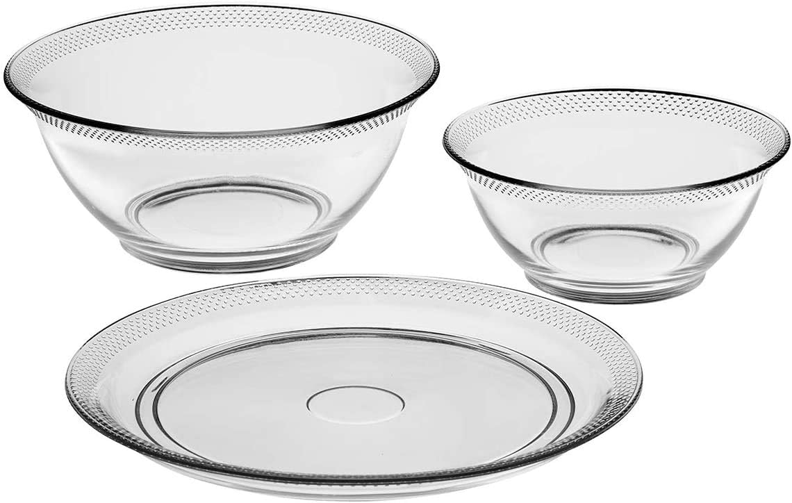 Anchor Hocking® 3pc Hobnail Serveware Set