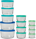 Anchor Hocking® Snugfit Storage 13 Piece Set w/Teal Lids