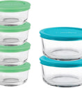 Anchor Hocking® 6pc Set w/Multi Colour Snugfit Lids