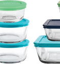Anchor Hocking® 8 Piece Snugfit Storage Set w/Multicoloured Lids