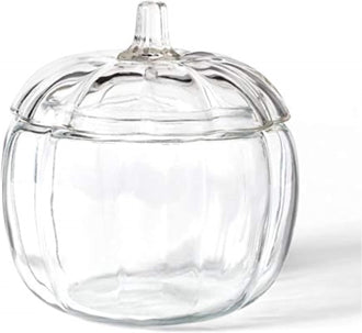 Anchor Hocking Glass Pumpkin Candy Jar